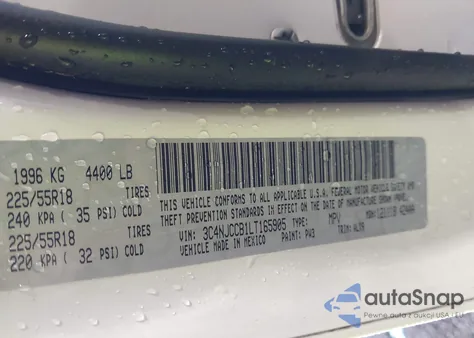 2020 Jeep Compass Limited Fwd из США, поврежденный, VIN 3C4NJCCB1LT165905